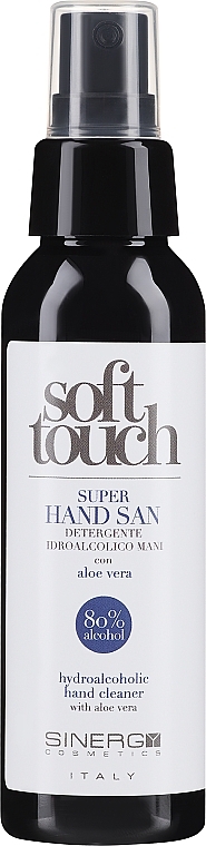 Handreinigungsspray mit Aloe Vera - Sinergy Cosmetics Soft Touch Super Hand San Spray — Bild N1