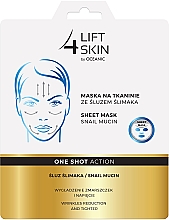 Düfte, Parfümerie und Kosmetik Glättende Anti-Falten Tuchmaske mit Schneckenschleim - Lift4Skin Sheet Mask Snail Mucin