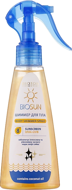 Körperschimmer mit Kokosöl - Bioton Cosmetics BioSun Body Shimmer Spray — Bild N1