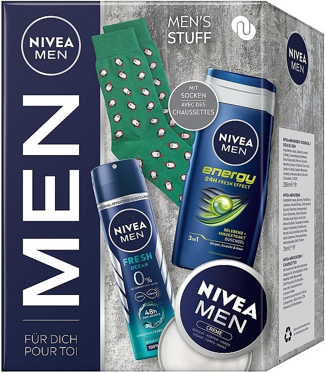 Pflegeset für Männer - MEN (sh/gel/250ml + deo/150ml + cr/75ml + socks) — Bild N1