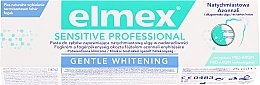 Düfte, Parfümerie und Kosmetik Aufhellende Zahnpasta mit Aminfluorid für empfindliche Zähne - Elmex Professional Sensitive Professional Gentle Whitening