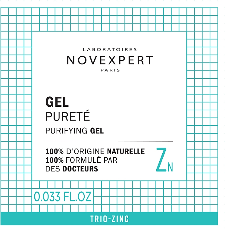 GESCHENK! Gel mit Zink - Novexpert Trio-Zinc Purifying Gel (Probe)  — Bild N2