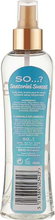 Körperspray - So...? Santorini Sunset Body Mist — Bild N4