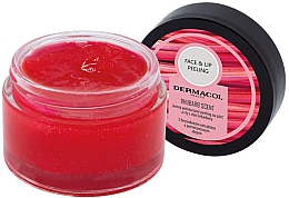 Peeling für Gesicht und Lippen mit Rhabarber - Dermacol Face & Lip Peeling Rhubarb Scent Peeling — Bild N1