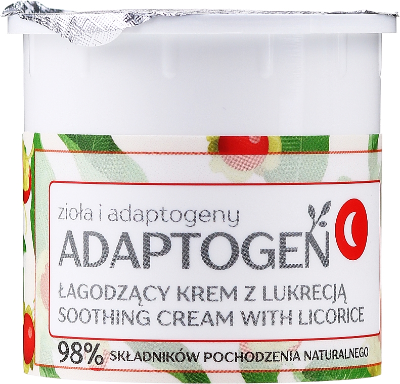 Beruhigende Anti-Aging Nachtcreme mit Lakritze - Floslek Adaptogen Soothing Night Cream With Licorice (Refill) — Bild N2