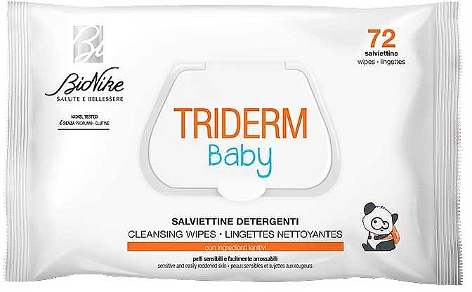 Feuchte Babytücher 72 St. - BioNike Triderm Baby Cleansing Wipes — Bild N1