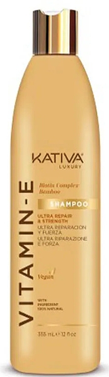 Haarshampoo - Kativa Vitamin E Biotin Complex & Bamboo Shampoo — Bild N1