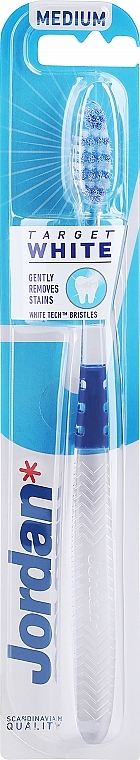 Zahnbürste mittel blau - Jordan Target White — Bild N2