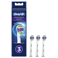 Düfte, Parfümerie und Kosmetik Ersatzkopf für Kinderzahnbürste 3 St. - Oral-B 3D White Refill Heads