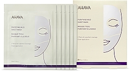 Reinigende Tuchmaske für das Gesicht mit Schlamm - Ahava Purifying Mud Sheet Mask — Bild N2