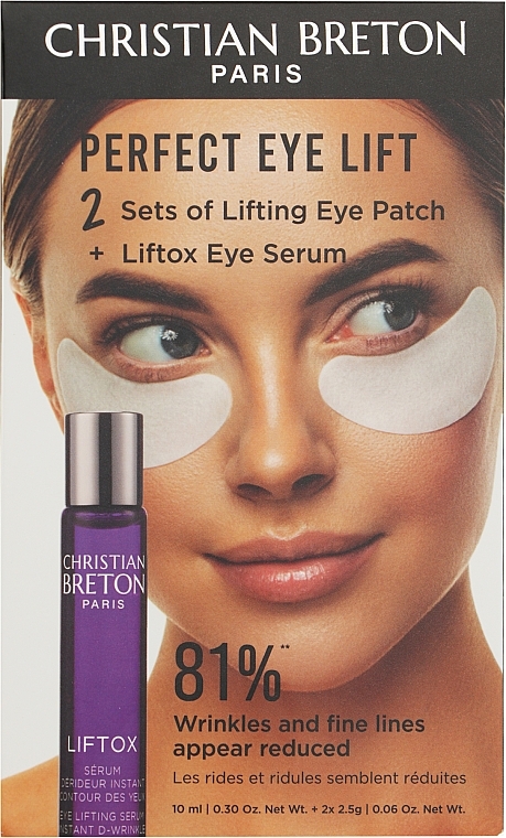 Set - Christian Breton Perfect Eye Lift Set (eye/ser/10 ml + eye/mask/2 pcs) — Bild N1