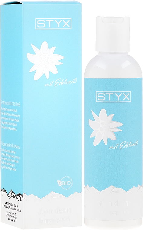 Gesichtsreinigungsmilch für trockene, hypersensible und Mischhaut mit Edelweiß - Styx Naturcosmetic Alpin Derm Milk — Bild N2