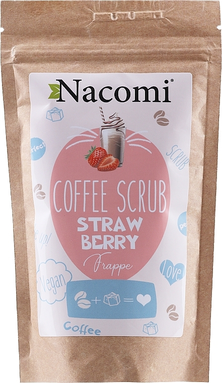 Körperscrub mit Kaffee und Erdbeere - Nacomi Coffee Scrub Strawberry — Bild N1