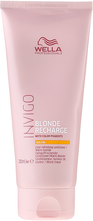 Farbauffrischender Conditioner für warme Blondtöne - Wella Professionals Invigo Blonde Recharge Conditioner For Warm Blonde — Bild N4