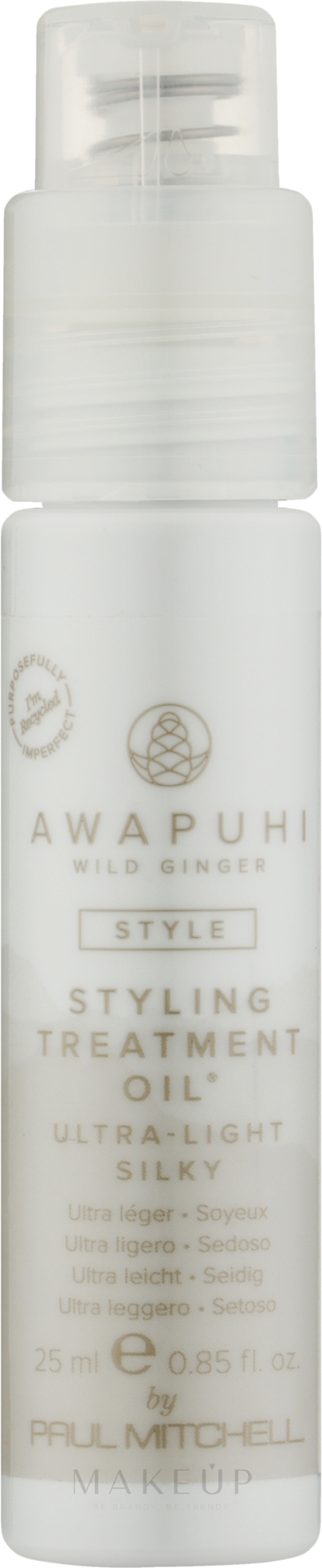 Stylingöl für das Haar Ultra leichter Halt - Paul Mitchell Awapuhi Wild Ginger Styling Treatment Oil — Bild 25 ml