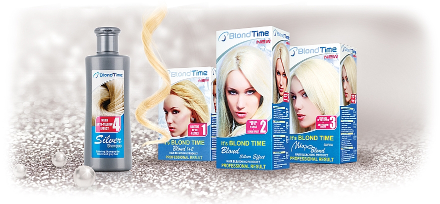 Shampoo für blondes und graues Haar № 4 - Blond Time Silver Coloring Shampoo — Bild N2