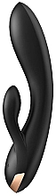 Kaninchen-Vibrator schwarz - Satisfyer Double Flex Connect App Black — Bild N2