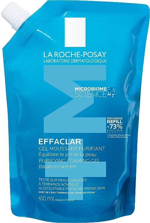 Reinigungsgel-Mousse für fettige und problematische Haut - La Roche-Posay Effaclar Purifying Foaming Gel (Refill)  — Bild N1