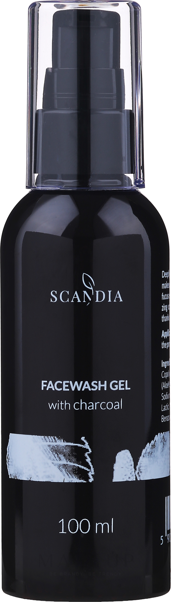 Gesichtsgel mit Aktivkohle - Scandia Cosmetics Face Wash Gel — Bild 100 ml