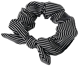 Haargummi schwarz-weiß mit Schleife - Lolita Accessories — Bild N1