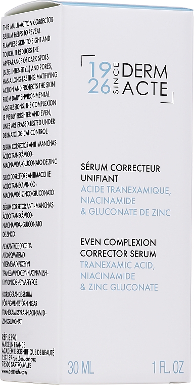 Serum-Korrektor mit Zitronenextrakt für das Gesicht - Academie Derm Acte Unifying Correcting Serum — Bild N2