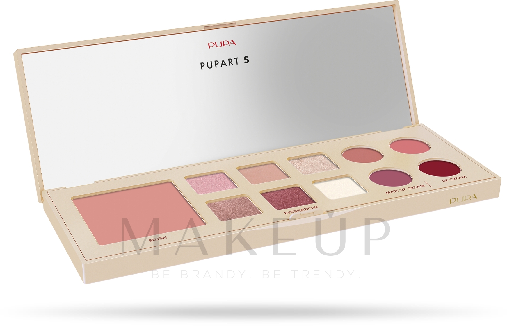 Palette für Gesicht, Augen und Lippen - Pupa Pupart S Palette 2023  — Bild 001 - Nude