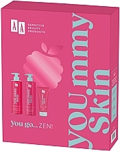 Gesichts- und Körperpflegeset - AA YOU.mmy Skin You Go... Zen (Körpercreme 400ml + After Shave Balsam 100ml + Deodorant 50ml) — Bild N1