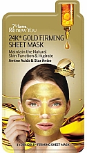 Düfte, Parfümerie und Kosmetik Straffende und feuchtigkeitsspendende Tuchmaske für das Gesicht mit 24K Gold, Aminosäuren und Sternanis - 7th Heaven Renew You 24K Gold Firming Sheet Mask