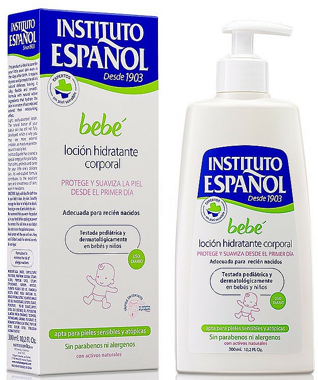 Feuchtigkeitsspendende Körperlotion für Neugeborene - Instituto Espanol Bebe Baby Moisturizing Body Lotion — Bild N1