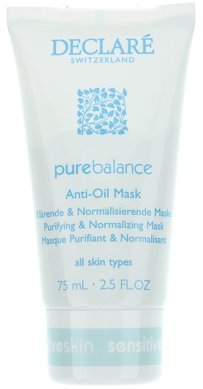 Klärende und normalisierende Gesichtsmaske - Declare Pure Balance Anti-Oil Mask — Bild N2