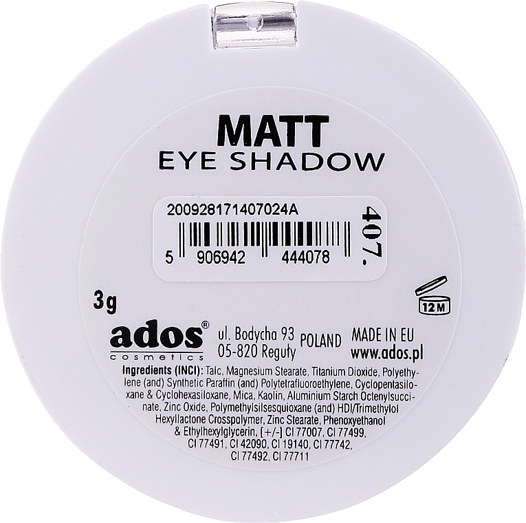 Matte Lidschatten - Ados Matt Effect Eye Shadow — Bild N4