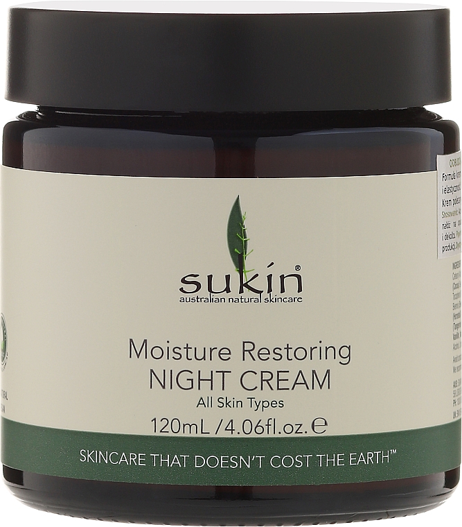 Regenerierende Nachtcreme für das Gesicht - Sukin Moisture Restoring Night Cream — Bild N1