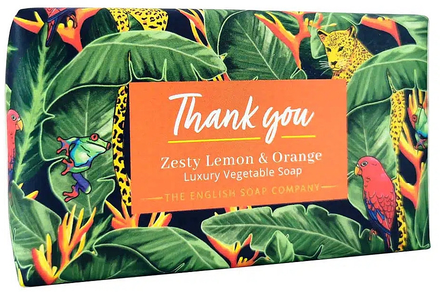 Seife Zitrone und Orange - The English Soap Company Occasions Collection Zesty Lemon & Orange Thank You Soap — Bild N1