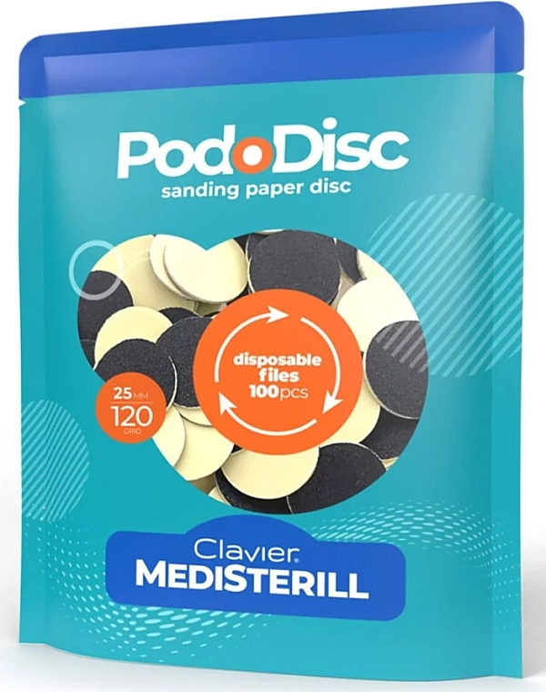 Ersatzscheiben für Pediküre-Disk L 120/25 mm - Clavier Medisterill PodoDisc — Bild N1