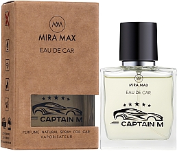 Düfte, Parfümerie und Kosmetik Autoparfüm - Mira Max Eau De Car Captain M Perfume Natural Spray For Car Vaporisateur