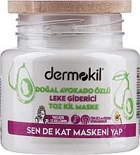 Düfte, Parfümerie und Kosmetik Tonmaske mit Avocadopulver - Dermokil Avocado Powder Clay Mask