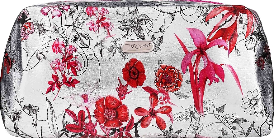 Kosmetiktasche Silver Meadow 94330 rosa mit Blumen - Top Choice — Bild N1