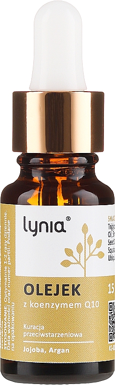 Gesichtsöl mit Coenzym Q10, Jojoba und Argan - Lynia — Bild N1