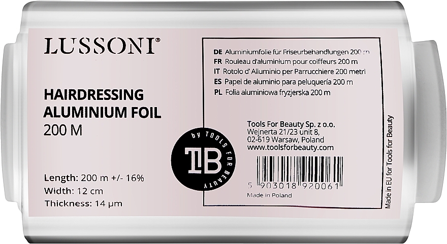 Friseurfolie - Lussoni Aluminium Foil — Bild N1