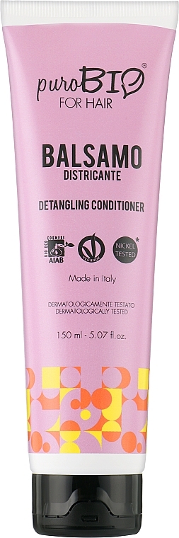 Conditioner für trockenes und müdes Haar mit Kamille, Passionsblume und Hirseextrakt - puroBIO Cosmetics For Hair Detangling Conditioner — Bild N1