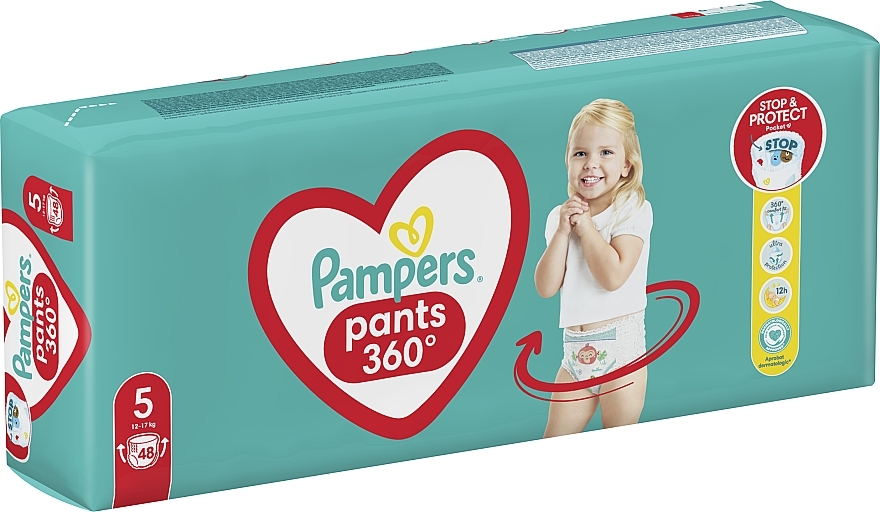 Windelhöschen Größe 5 (Junior) 12-17 kg - Pampers Pants Junior — Bild N7