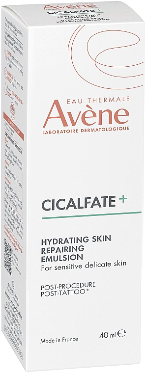Feuchtigkeitsspendende und regenerierende Emulsion - Avene Eau Thermale Cicalfate+ Hydrating Skin Repairing Emulsion — Bild N2