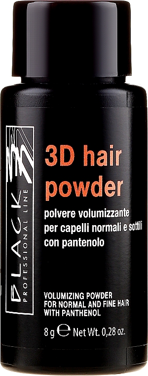 Haarpuder für mehr Volumen - Black Professional Line 3D Hair Powder — Bild N1