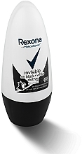 Deo Roll-on Antitranspirant - Rexona Invisible Black+White Diamond Deodorant Roll — Bild N4
