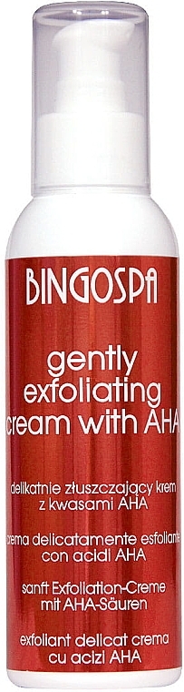 Peelingcreme für das Gesicht mit AHA-Säuren - BingoSpa Gently Exfoliating Cream With AHA — Bild N1