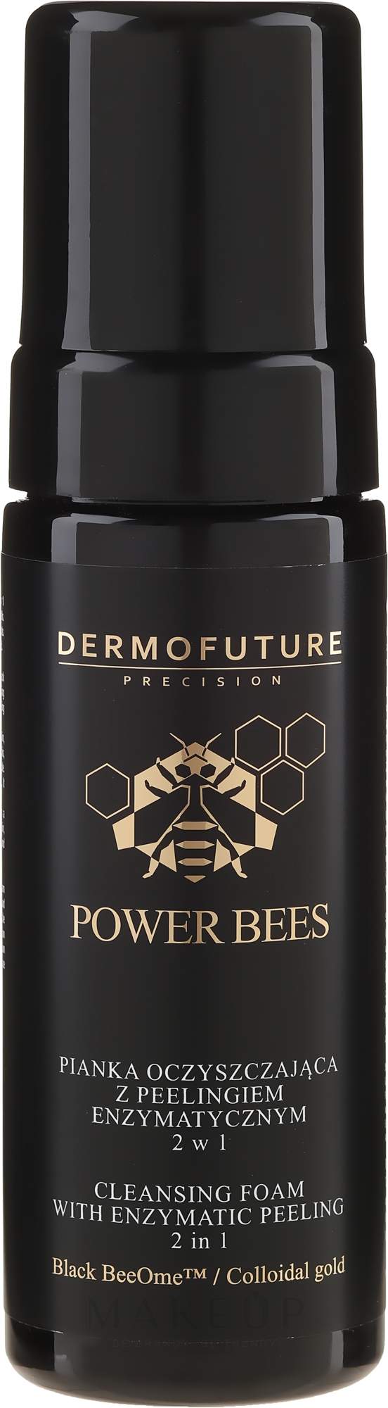 Gesichtsreinigungsschaum mit Enzympeeling - Dermofuture Power Bees Cleansing Foam 2in1 — Bild 150 ml