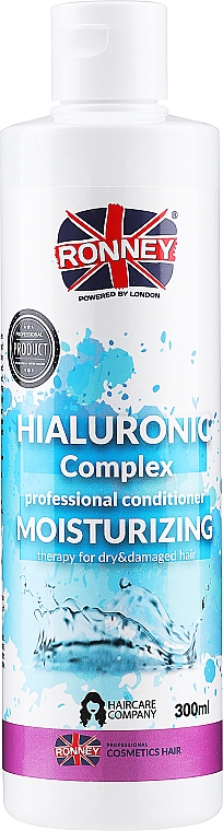 Feuchtigkeitsspendender Conditioner mit Hyaluronsäure für trockenes und geschädigtes Haar - Ronney Professional Hyaluronic Complex Moisturizing Conditioner — Foto N3