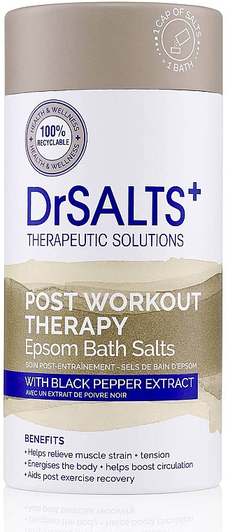 Badesalz mit schwarzem Pfefferextrakt - Dr Salts + Post Workout Therapy Magnesium Bath Salts — Bild N1