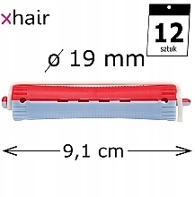 Lockenwickler d19 mm rot und blau - Xhair — Bild N1