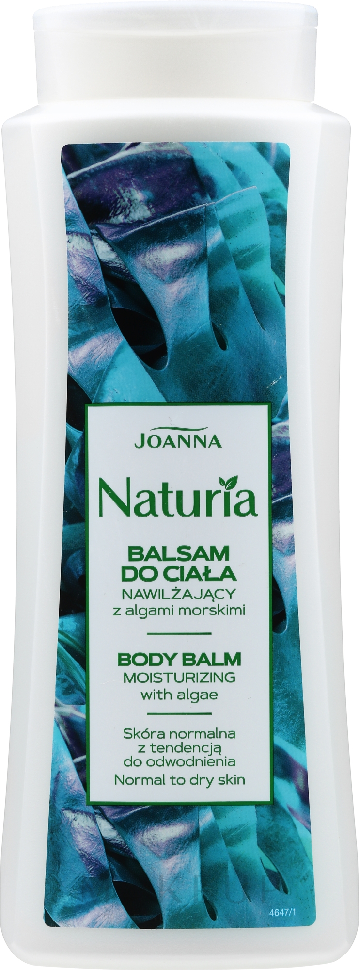 Feuchtigkeitsspendender Körperbalsam mit Meeresalgenextrakt - Joanna Naturia Body Balm — Bild 500 g